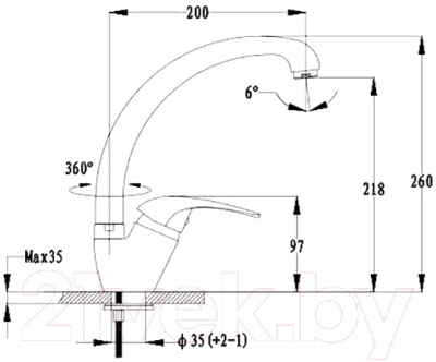 Смеситель GranFest 3323