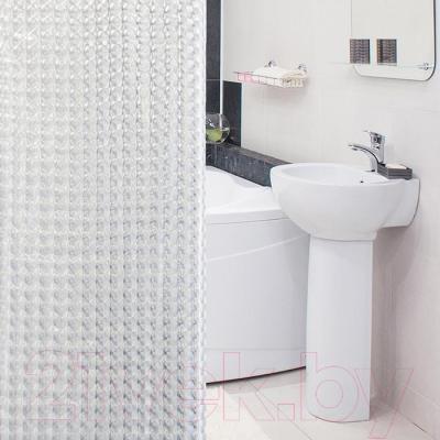 Шторка-занавеска для ванны Tatkraft Crystal 3D 18815