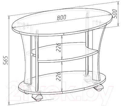 Журнальный столик Мебель-Класс Барселона