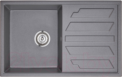 Мойка кухонная GRANULA GR-8002 (графит) - фото
