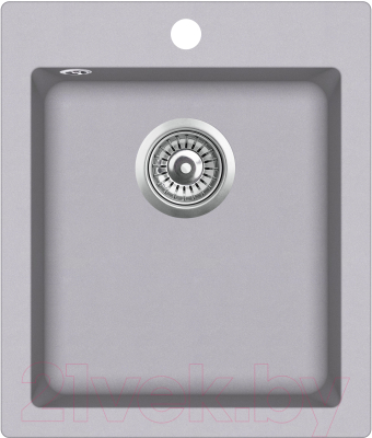 Мойка кухонная Aquasanita SIMPLEX SQS100 (металлик) - фото