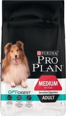 Сухой корм для собак Pro Plan Adult Medium Sensitive Digestion с ягненком (14кг) - фото