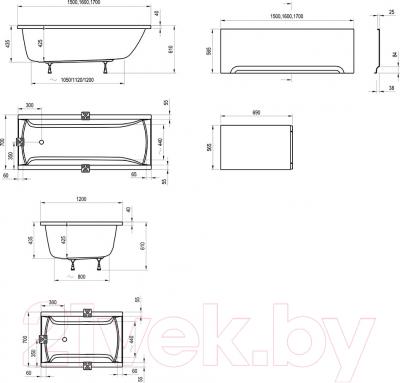 Ванна акриловая Ravak Classic 150x70 N (C521000000)