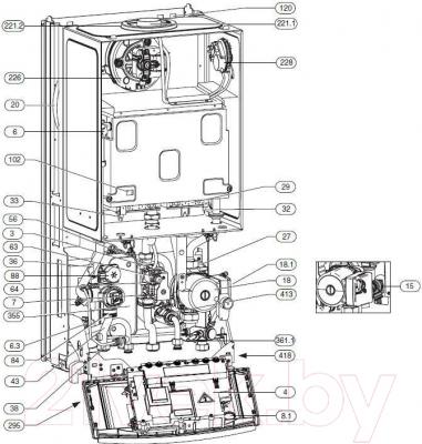 Газовый котел Bosch ZWC 24-3 MFA