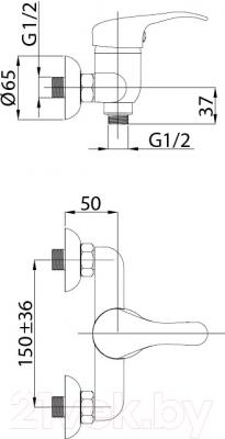 Смеситель Rubineta Optima-12/K