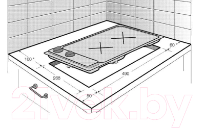 Газовая варочная панель Beko HDCG32221FX