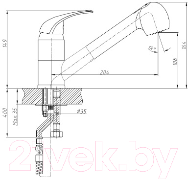 Смеситель Haiba HB6003