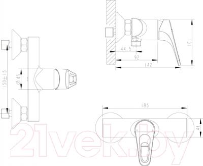 Смеситель Bravat Drop-D F948162C-01