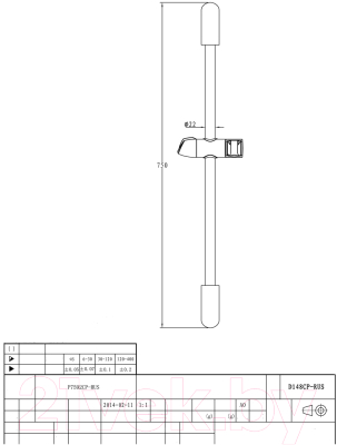 Душевая стойка Bravat D148CP