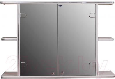 Шкаф с зеркалом для ванной Гамма 11 - фото