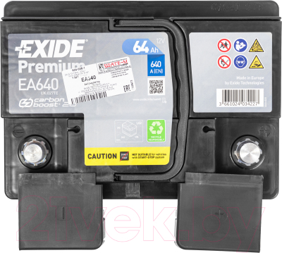 Автомобильный аккумулятор Exide Premium EA640