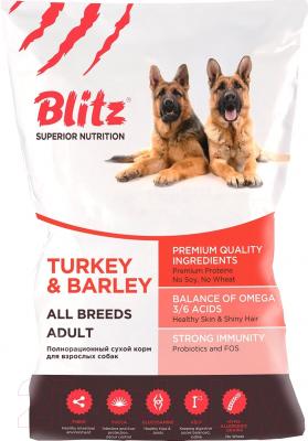 Сухой корм для собак Blitz Pets Adult Turkey&Barley (15кг) - фото
