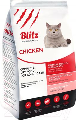 Сухой корм для кошек Blitz Pets Adult Cats Chiken - фото