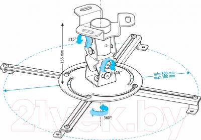 Кронштейн для проектора Holder PR-103-B