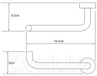 Держатель для туалетной бумаги Wasserkraft Donau K-9496