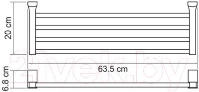 Полка для полотенца Wasserkraft Leine K-5011