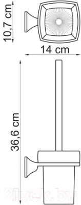 Ершик для унитаза Wasserkraft Wern K-2527