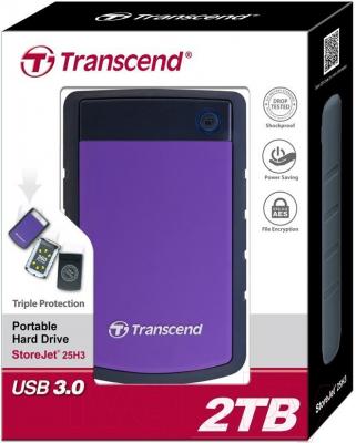Внешний жесткий диск Transcend StoreJet 25H3P 2TB (TS2TSJ25H3P)