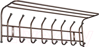 Вешалка для одежды Ника ВП8 с полкой - фото