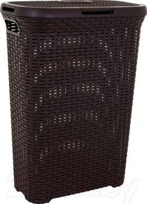 Корзина для белья Curver Natural Style 00709-210-00 / 193009 (темно-коричневый) - фото