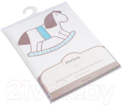 Комплект постельный для малышей Perina Жила-была Лошадка / ЖБ3-01.4