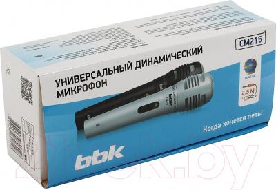 Микрофон BBK CM215 (черный/серебристый)