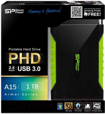 Внешний жесткий диск Silicon Power Armor A15 1TB (SP010TBPHDA15S3K)