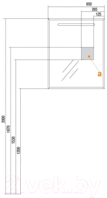 Зеркало Акватон Оптима 65 (1A127002OP010)