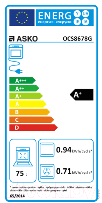 Электрический духовой шкаф Asko OCS8678G