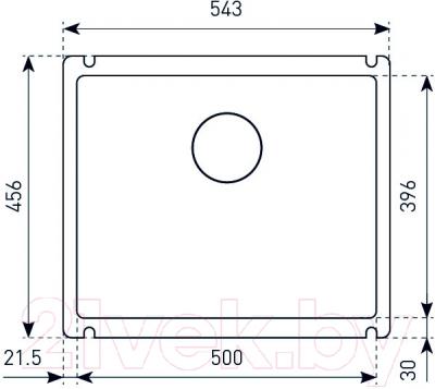 Мойка кухонная Zigmund & Shtain Integra 500 (млечный путь)