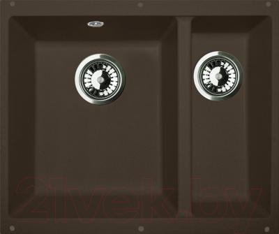 Мойка кухонная Zigmund & Shtain Integra 500.2 (швейцарский шоколад) - фото