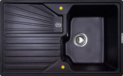 Мойка кухонная Zigmund & Shtain Kaskade 800 (черный базальт) - фото