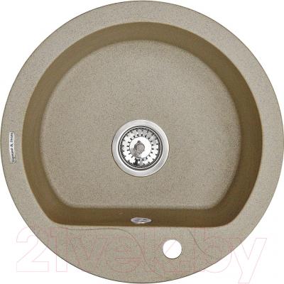 Мойка кухонная Zigmund & Shtain Kreis 505F (речной песок) - фото