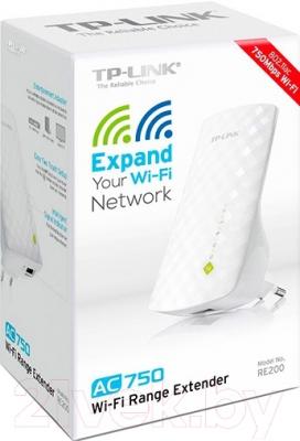 Усилитель беспроводного сигнала TP-Link AC750 RE200