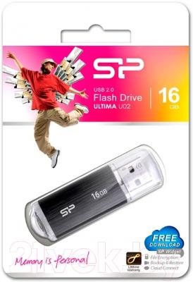 Usb flash накопитель Silicon Power Ultima U02 16GB (SP016GBUF2U02V1K)