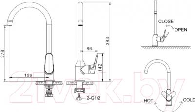 Смеситель Bravat Eler F7191238CP