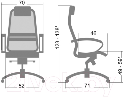 Кресло офисное Metta Samurai SL1