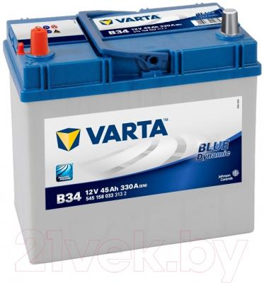 Автомобильный аккумулятор Varta Blue Dynamic B34 545 158 033 - фото