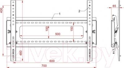 Кронштейн для телевизора PL 601.B