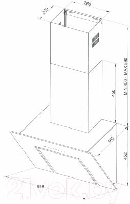 Вытяжка наклонная Kuppersberg F 660 W