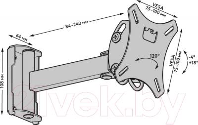 Кронштейн для телевизора Патрон АК-104