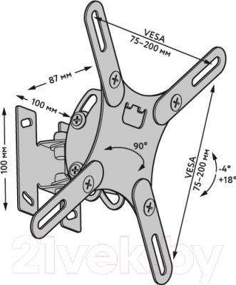 Кронштейн для телевизора Патрон АК-203