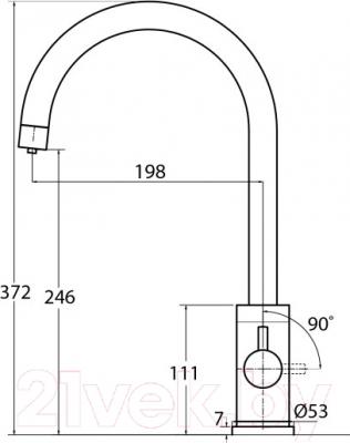 Смеситель Aquasanita Sabiaduo 2963 (черный металлик)