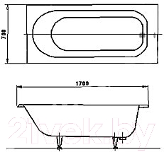 Ванна стальная White Wave Optimo 170x70