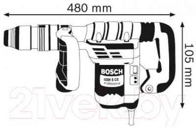 Профессиональный отбойный молоток Bosch GSH 5 CE Professional