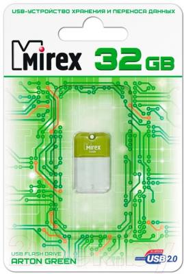 USB flash накопитель Mirex Arton Green 32GB (13600-FMUAGR32)