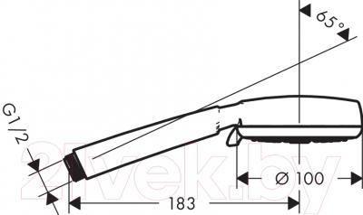 Лейка ручного душа Hansgrohe Crometta 100 26823400