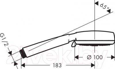 Лейка ручного душа Hansgrohe Crometta 100 26824400