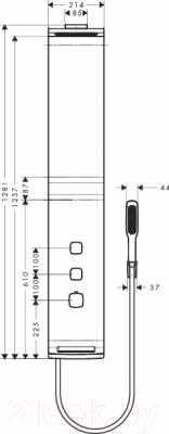 Душевая панель Hansgrohe Raindance Lift 27008400