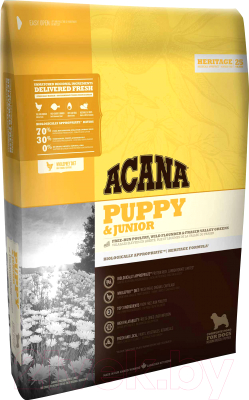 Сухой корм для собак Acana Heritage Puppy & Junior (11.4кг) - фото